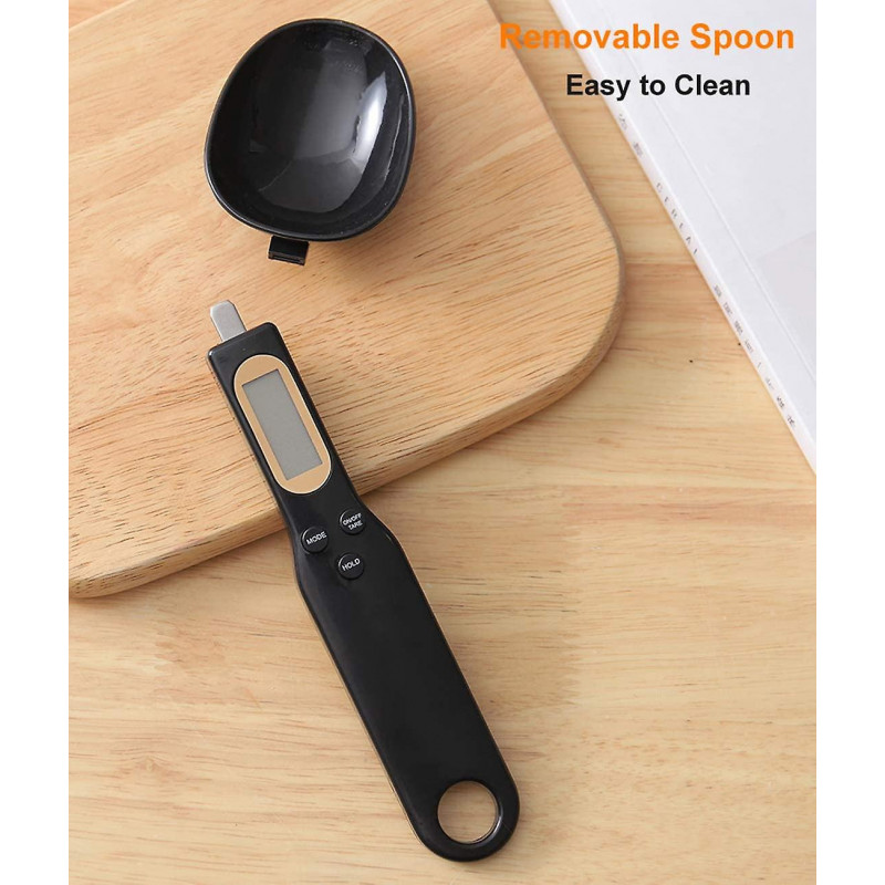 Digital Food Scale Spoon Kitchen Electronic Weighing Spoon, 500g/0.1g Electronic Measuring Spoon with LCD Display