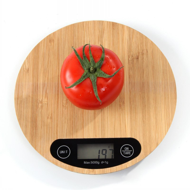 Wood Kitchen Scale Precise Food Diet Cutting Electronic For Baking Cooking