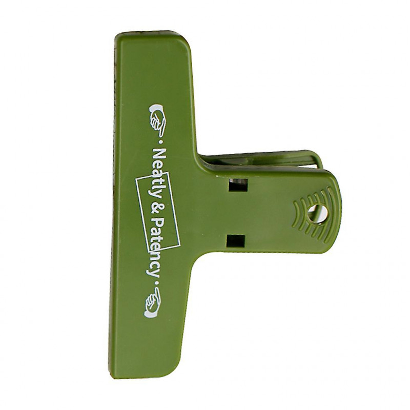 Plastic Bill Food Bag Sealing Clip Food Storage Sealer Neatly Patency -green