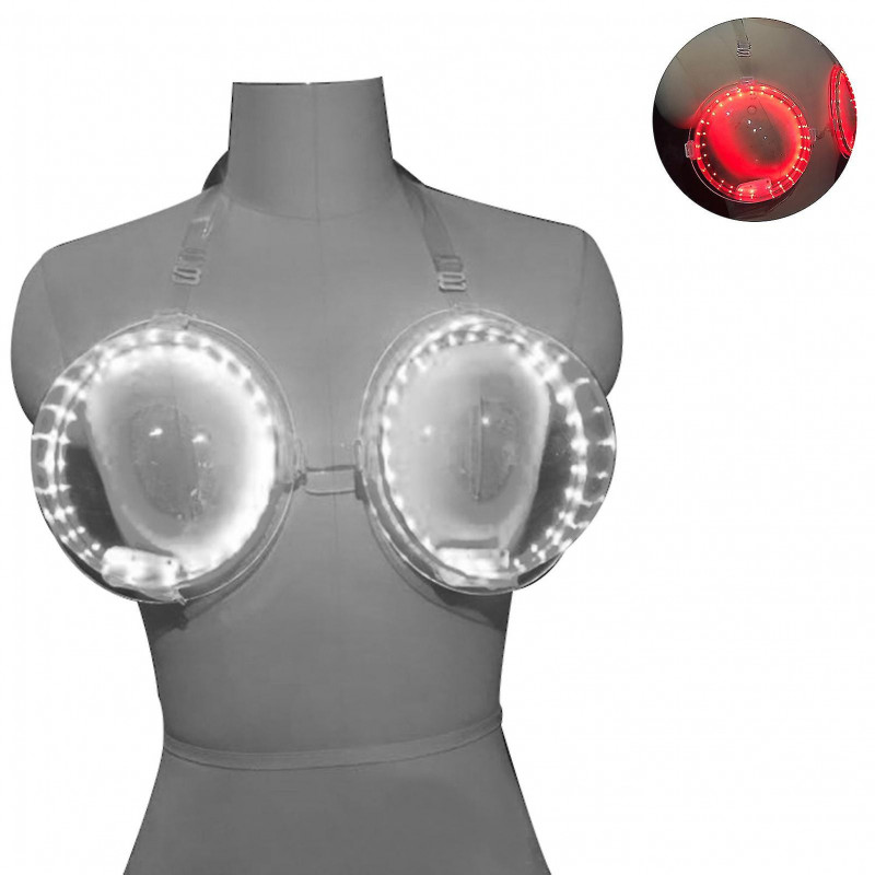 Led Soutien-gorge lumineux Sexy Grande tasse Qualité alimentaire Étanche Atmosphère interactive Accessoires Pvc [...]