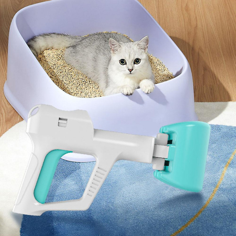 2-in-1 Portable Pet Poop Scooper Large Grasping Mouth Pet Waste Picker for Large Medium Small Dog