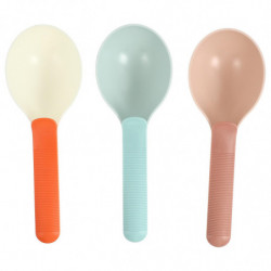 3pcs Pet Food Scoops Plastic Dog Cat Food Feeder Scoops Practical Food Spoons 3pcs Pet Food Scoops Plastic Dog Cat Food Feeder Scoops Practical Food Spoons