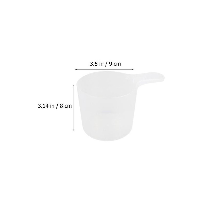 2pcs Household Pet Food Scoops Dog Food Spoons Pet Feeding Tools Pet Supplies (white)