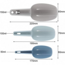 2023-plastic Scoop Set Of 3, Pet Food Scoop Serving Spoon Set Nesting Design Dry Food 2023-plastic Scoop Set Of 3, Pet Food Scoop Serving Spoon Set Nesting Design Dry Food
