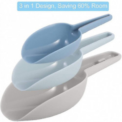 2023-plastic Scoop Set Of 3, Pet Food Scoop Serving Spoon Set Nesting Design Dry Food 2023-plastic Scoop Set Of 3, Pet Food Scoop Serving Spoon Set Nesting Design Dry Food