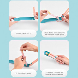 Cats Feeder Multi Functional Pet Spoons, Pet Food Spoon Cats Snack Spoon For Lickable Wet Cats Treats Pet Snack [...]