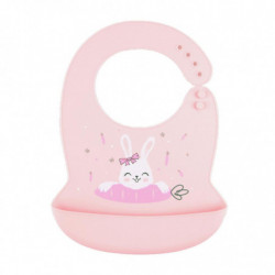 Baby Cartoon Rabbit Bibs Waterproof Food Grade Silicone Feeding Food Catchernewborn Infant Adjustable Apron With Pocket Baby Cartoon Rabbit Bibs Waterproof Food Grade Silicone Feeding Food Catchernewborn Infant Adjustable Apron With Pocket
