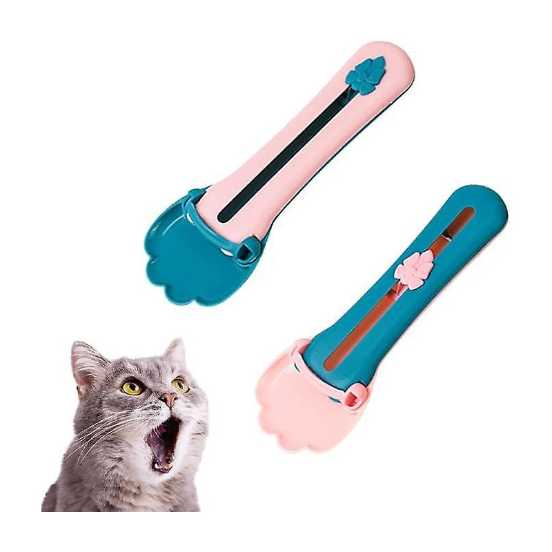 2pcs Pet Feeder Cat Strip Squeeze Spoon, Multifonctionnel Pet Spoons Cat Feeder, Cat Wet Food Spoon Pet Food Spoon