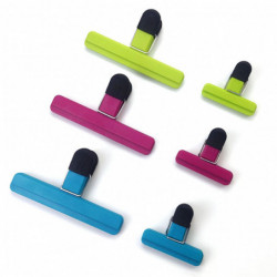 2Pcs Sealing Clamp Strong Spring Concave-convex Groove Snack Pocket Nuts Storage Pouch Sealing Clip Household [...]