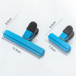 2Pcs Sealing Clamp Strong Spring Concave-convex Groove Snack Pocket Nuts Storage Pouch Sealing Clip Household [...]