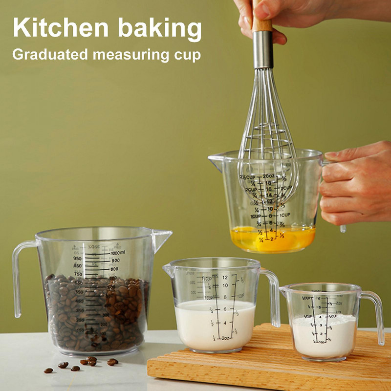 150ml/300ml/600ml/1000ml Measure Liquid Jug Transparent Ergonomic Handle Food Grade Large Capacity High Accuracy [...]