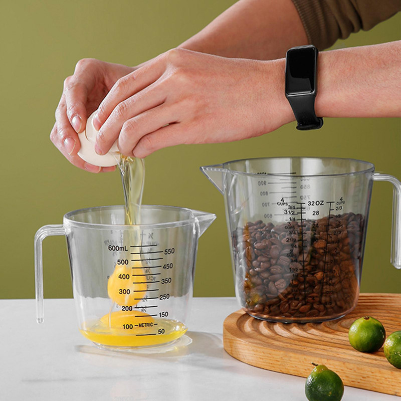 150ml/300ml/600ml/1000ml Measure Liquid Jug Transparent Ergonomic Handle Food Grade Large Capacity High Accuracy [...]