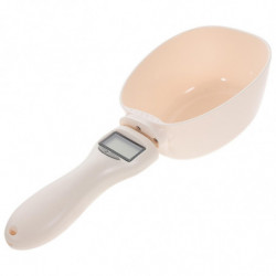 1Pc Digital Scale Spoon Electronic Pet Food Measuring Spoon Pet Supply (White) 1Pc Digital Scale Spoon Electronic Pet Food Measuring Spoon Pet Supply (White)