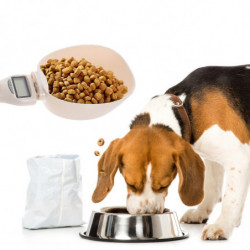 1Pc Digital Scale Spoon Electronic Pet Food Measuring Spoon Pet Supply (White) 1Pc Digital Scale Spoon Electronic Pet Food Measuring Spoon Pet Supply (White)