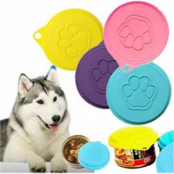4pcs Boîte de nourriture pour animaux de compagnie Couvercles en plastique Capuchons pour boîtes Universal Dog Cat [...]
