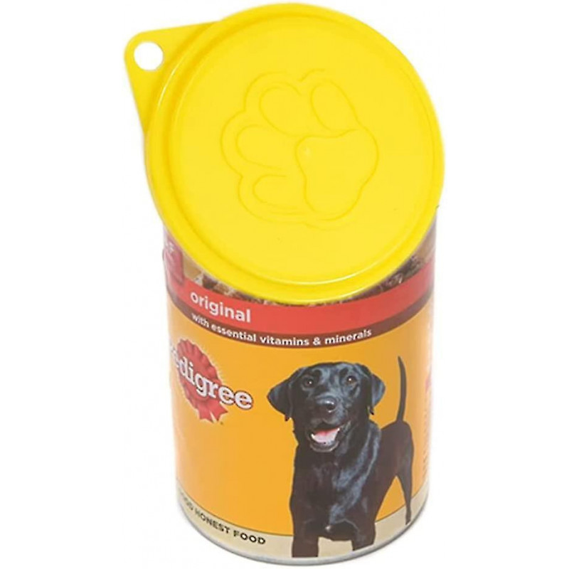 4pcs Boîte de nourriture pour animaux de compagnie Couvercles en plastique Capuchons pour boîtes Universal Dog Cat [...]