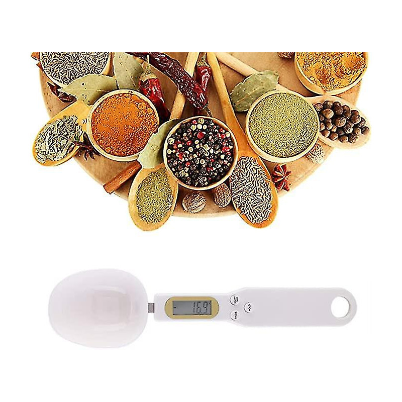 al Spoon Scale - 500g/0.1g Digital Food Spoon LCD Display Digital Scale Electronic Measuring Kitchen Spoon [...]