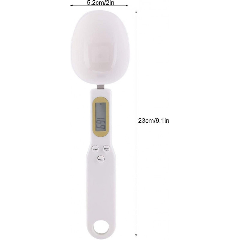 al Spoon Scale - 500g/0.1g Digital Food Spoon LCD Display Digital Scale Electronic Measuring Kitchen Spoon [...]