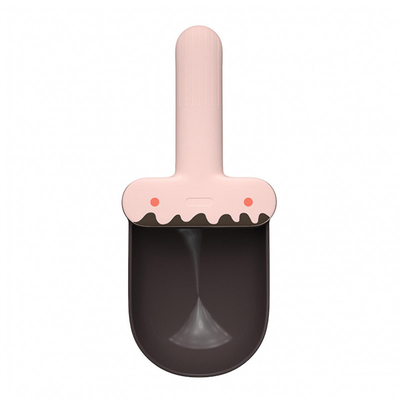 Pet Food Spoon Cute Ice Cream Shape Large Capacity Food Grade Dog Food Scoop With Sealing Clip For Dogs Cats Pets