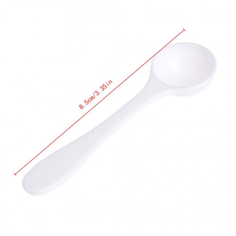 1 Gram Granular Powder Fertilizer White Scoop Spoon Plastic Gardening Supplies
