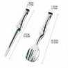 Barbecue Steak Clamp Stainless Steel Food Clip Multipurpose Public Chopsticks