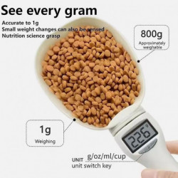 Pet Food Measuring Scoop Scale, Kitchen Digital Food Measuring Spoon for Dog Cat, Precise Dog Food Measuring [...]