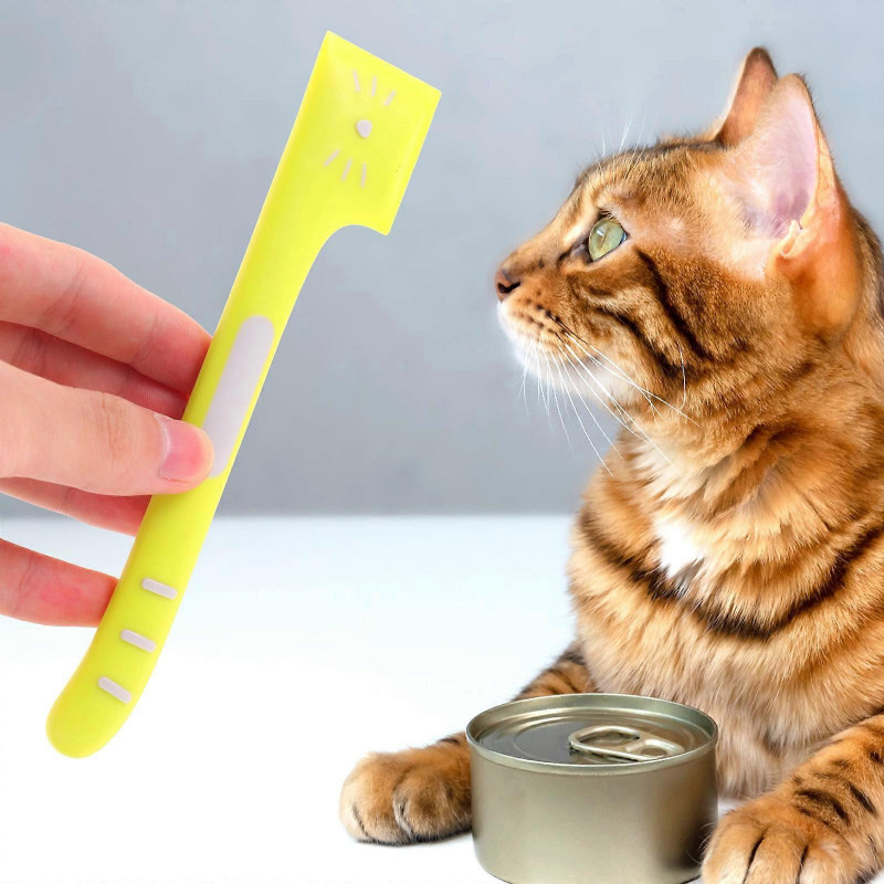 2Pcs Cat Food Spoon Grain Can Spoon Cat Food Can Spoon Pet Can Opener Spoon for Pet Use