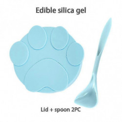 Dog Cat Canned Lid Silicone, 2-in-1 Pet Food Spoon Sealer Cover For Pet Fee Dog Cat Canned Lid Silicone, 2-in-1 Pet Food Spoon Sealer Cover For Pet Fee