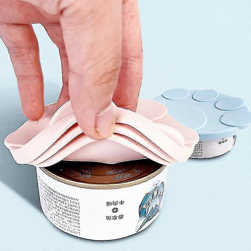 Dog Cat Canned Lid Silicone, 2-in-1 Pet Food Spoon Sealer Cover For Pet Fee