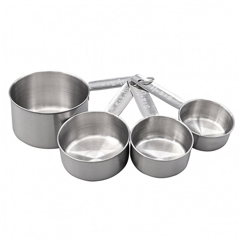 Wharick 4 Pcs/Set Cuillères À Mesurer Sans Rouille Anti-Rayures De Qualité Alimentaire Boulangers Chefs Cuillères [...]