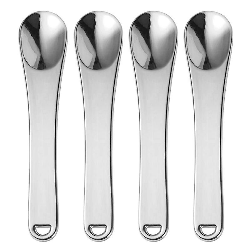 4Pcs Metal Makeup Spatula DIY Facial Mask Cosmetic Mini Spoon Beauty Scoop Tool