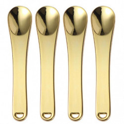 4Pcs Metal Makeup Spatula DIY Facial Mask Cosmetic Mini Spoon Beauty Scoop Tool 4Pcs Metal Makeup Spatula DIY Facial Mask Cosmetic Mini Spoon Beauty Scoop Tool