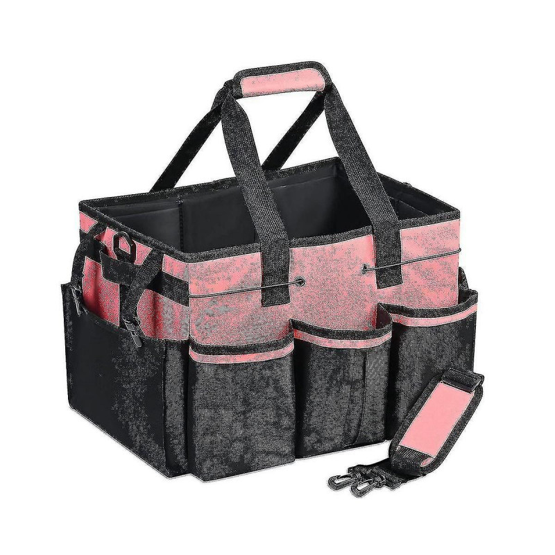 Sac de rangement de nettoyage portable, organisateur d’outils de nettoyage avec sangle réglable, sac étanche avec 4 JP