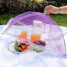 Couvercle alimentaire pliable Tissu maillé de grande capacité détachable portable Umbrella Style Dish Cover pour Kit