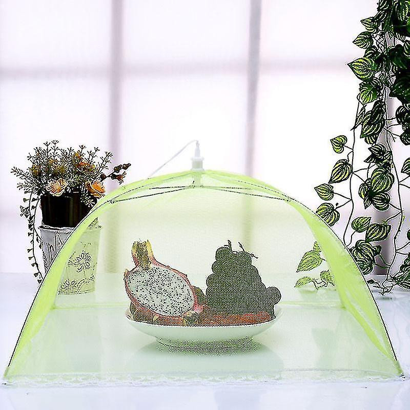 Couvercle alimentaire pliable Tissu maillé de grande capacité détachable portable Umbrella Style Dish Cover pour Kit
