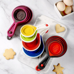 Collapsible Food Grade Silicone Measuring Cup For Space Saving Easy To Clean Collapsible Food Grade Silicone Measuring Cup For Space Saving Easy To Clean