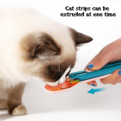Cuillère d’alimentation pour animaux de compagnie Longue bande Chat Snack Squeezer Feeder Mini Pet Eating Supplies Cuillère d’alimentation pour animaux de compagnie Longue bande Chat Snack Squeezer Feeder Mini Pet Eating Supplies