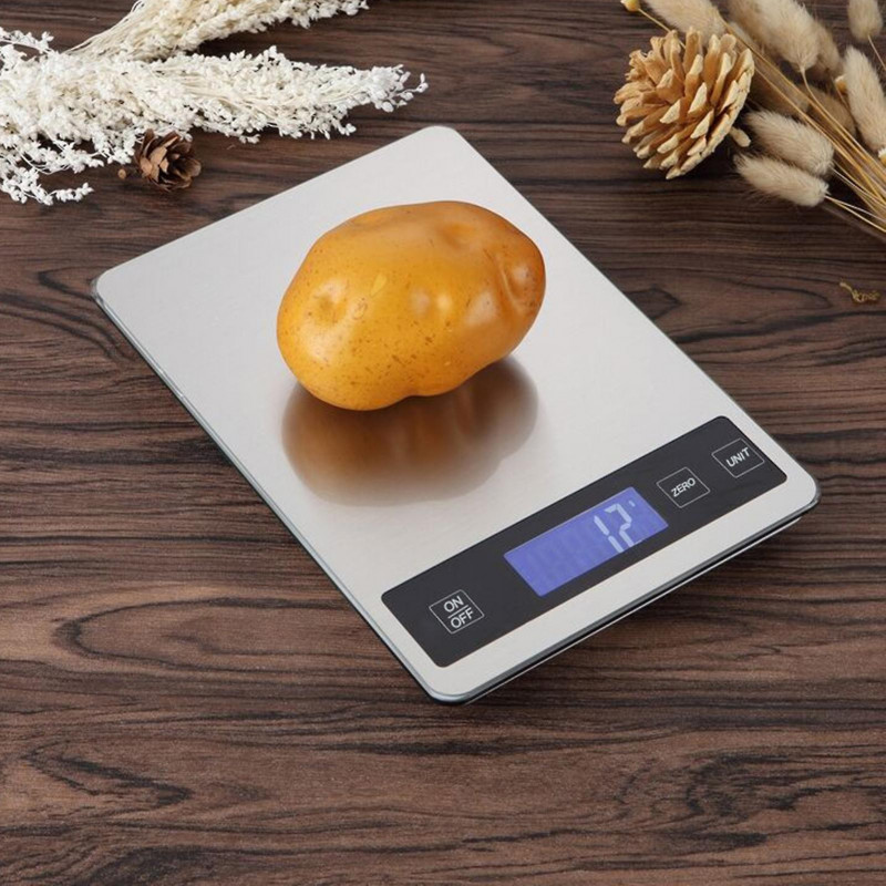 Food Scale Led Display Screen Waterproof Stainless Steel Electronic Digital Cooking Food Scale For Home Kaesi