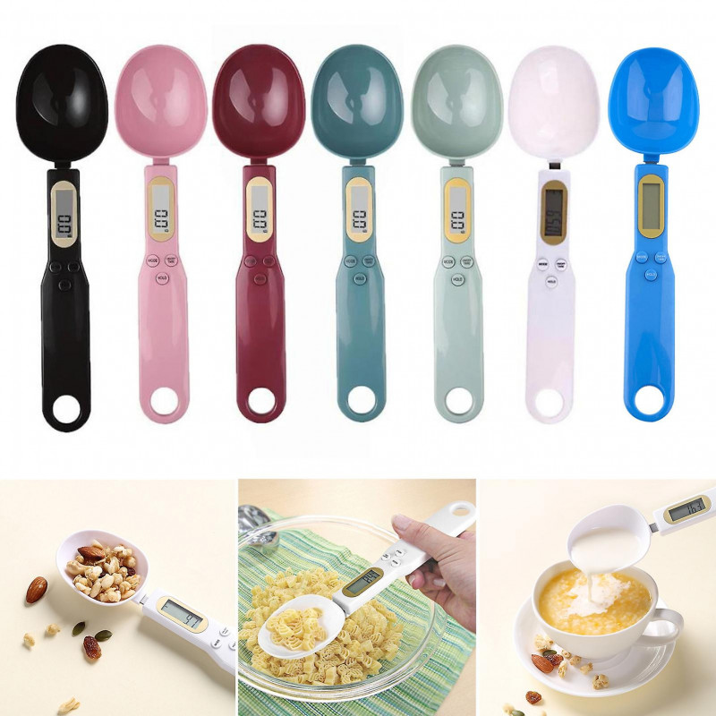 Digital Spoon Scale With Hanging Hole Lcd Display Food Grade Plastic Spoon 0.1-500g Measurement Portable Food [...]