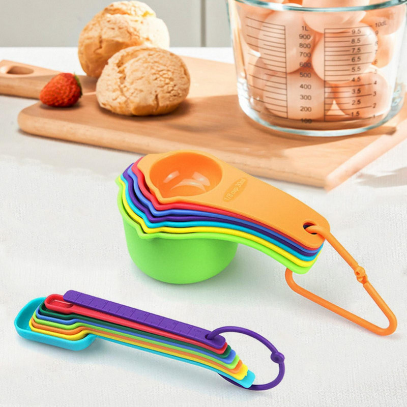 1 Set Measuring Cup Spoon with Long Handle Food Grade Sugar Powder Seasoning Spoon Dry Metric Measure Cups Spoons [...]