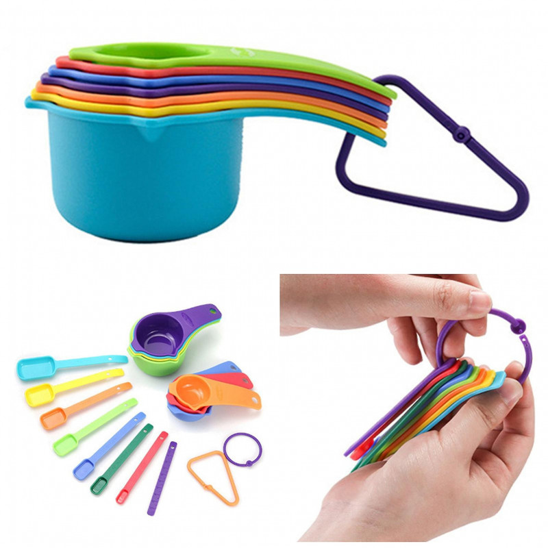 1 Set Measuring Cup Spoon with Long Handle Food Grade Sugar Powder Seasoning Spoon Dry Metric Measure Cups Spoons [...]