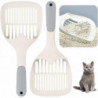 Pack Of 2 Cat Shovel, Durable, Easy To Clean, Plastic Cats, Pets, Scoop With Long Handle - Q1
