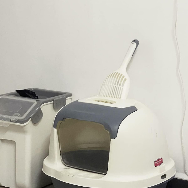 Pack Of 2 Cat Shovel, Durable, Easy To Clean, Plastic Cats, Pets, Scoop With Long Handle - Q1