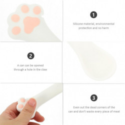 Silicone Cat Wet Food Spoon Manual Can Opener Multifunctional Pet Food Can Scoop Silicone Cat Wet Food Spoon Manual Can Opener Multifunctional Pet Food Can Scoop