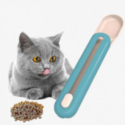 Pet Food Spoon Strip Squeeze Comfortable Grip Compact Pet Cat Liquid Snack Feeding Spoon Cat Supplies Pet Food Spoon Strip Squeeze Comfortable Grip Compact Pet Cat Liquid Snack Feeding Spoon Cat Supplies
