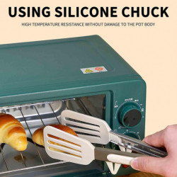 Silicone Food Clip Stainless Steel Food Clip Outdoor Barbecue Clip Steak Clip Bread Clip Scalding Barbecue Meat [...]