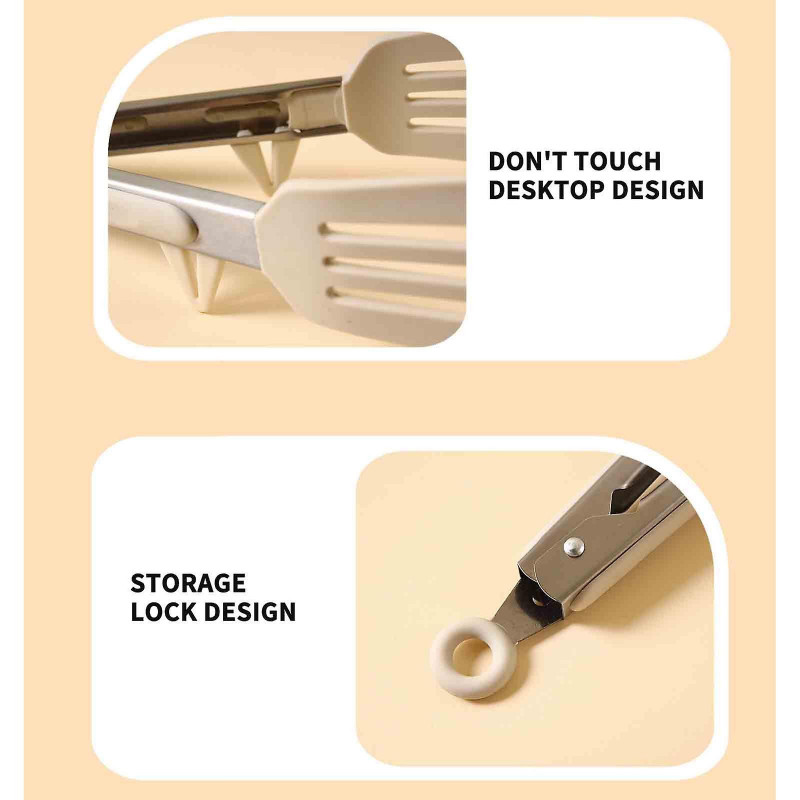 Silicone Food Clip Stainless Steel Food Clip Outdoor Barbecue Clip Steak Clip Bread Clip Scalding Barbecue Meat [...]