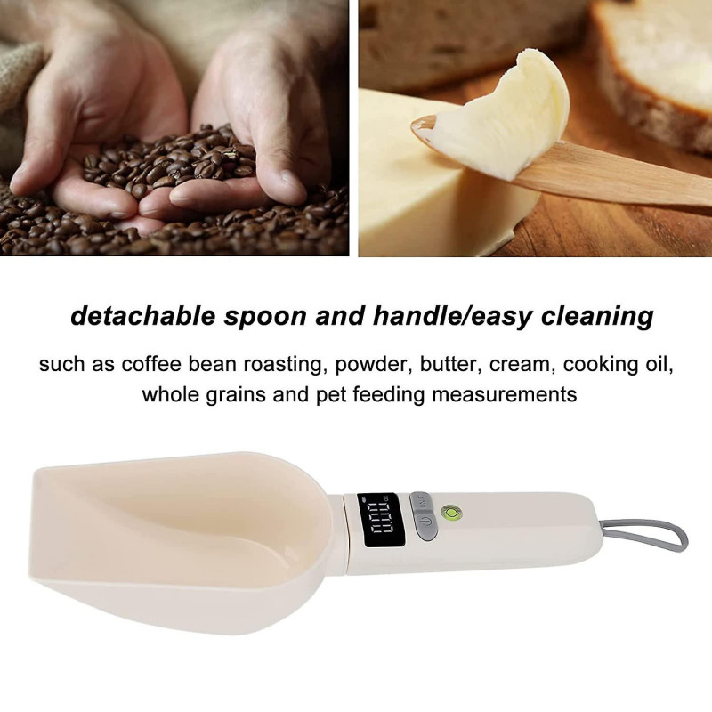 Pet Digital Spoon, Lcd Display Accurate Food Scale Spoon Weight Easy To Store And Clean Digital Kitchen Scale With [...]