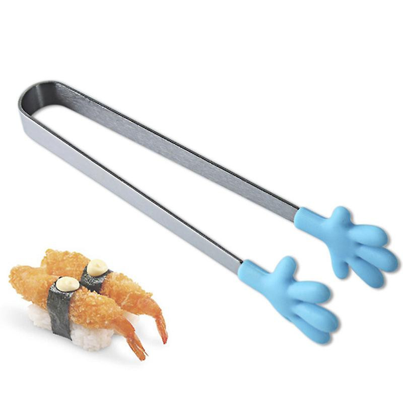 Clip en silicone pour petite paume Mini pince alimentaire en acier inoxydable Pince à aliments