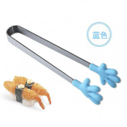 Clip en silicone pour petite paume Mini pince alimentaire en acier inoxydable Pince à aliments Clip en silicone pour petite paume Mini pince alimentaire en acier inoxydable Pince à aliments